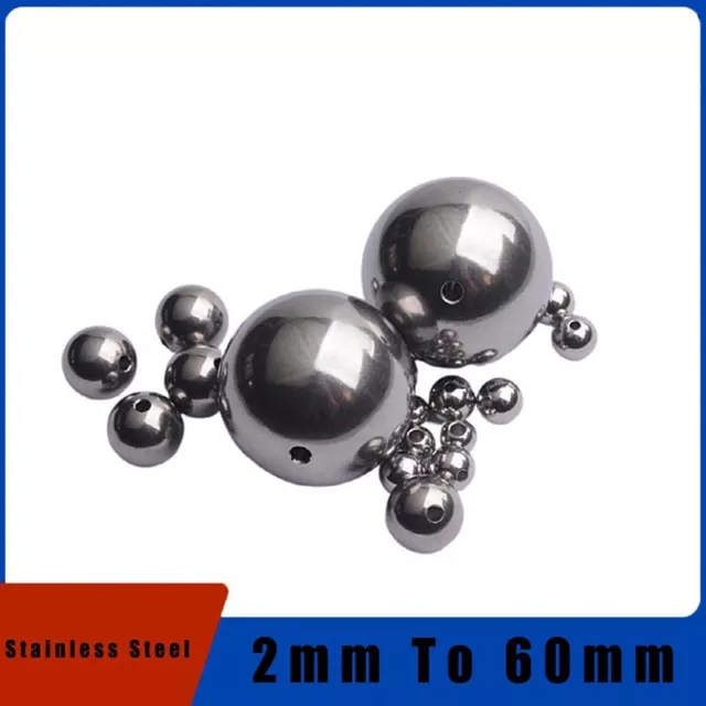 Stainless Steel Round Ball Bearing Dia 2mm To 60mm With Hole Balls Bearings