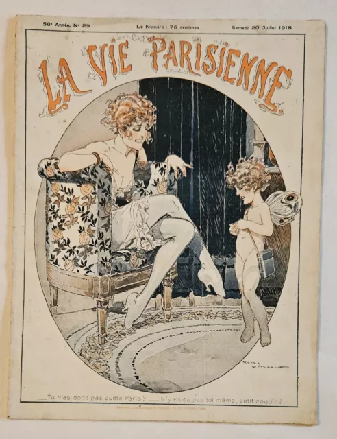 La Vie Parisienne  1918 #29 Revue Vincent Pavis Herouard Brunner Fontan