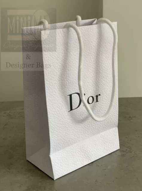 Dior Gift Bag Xmas Black with Silver Logo 35x25x12cm Authentic Brand NEW