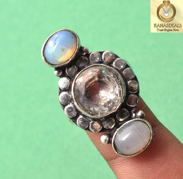 8.0 GM Opalite Marvelous Discount Price Plated Jewellery Sale @1.49-39297