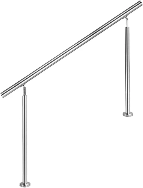 Corrimano Acciaio Inox Per Scale - Ringhiera 150cm Con 4 Traverse - Foto 10