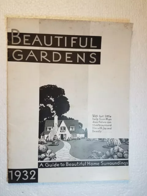 BEAUTIFUL GARDENS 1932 Green's Nursery Catalog Flowers Trees fruits