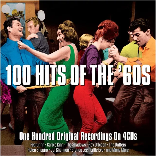 100 Hits Of The 60s 4-CD NEW SEALED Dion/Lonnie Donegan/Tokens/Eden Kane/Marcels