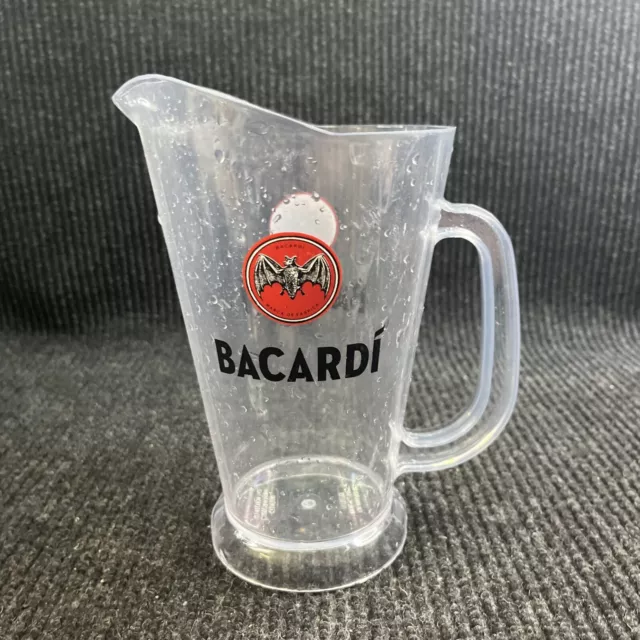 🔥🔥🔥Vintage Bacardi Rum Plastic Barware Advertising Pitcher  With Handle