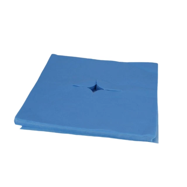 100 Pièces Jetable Visage Berceau Couvre Bleu Appui-Tête Couvertures pour