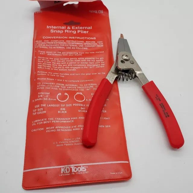 K-D Tools 3151 Convertible Internal & External Snap Ring Pliers