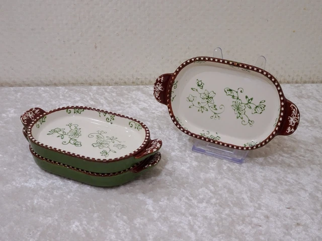3 X Temp-Tations Floreale Lace Design Ciotola Forma Con Attaccato Stile Rustico