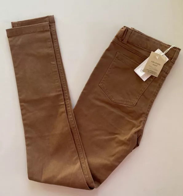 Pumpkin Patch kids girls size 12 brown adjustable waist jeans pants, BNWT