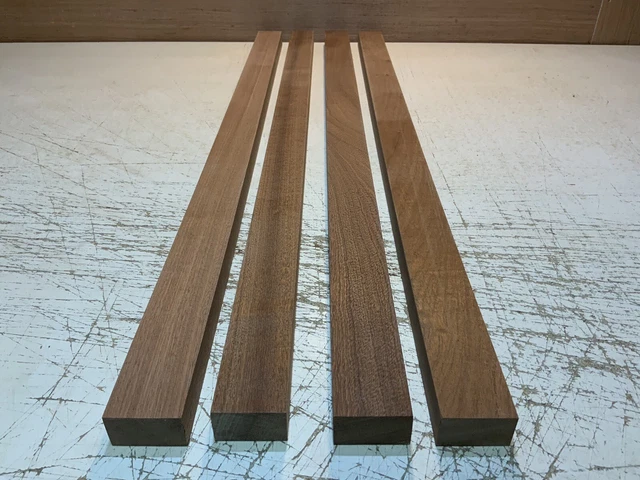 Madera Sapele - Madera Dura - Recortes - 4 Piezas - 900 x 44 x 26mm (864)