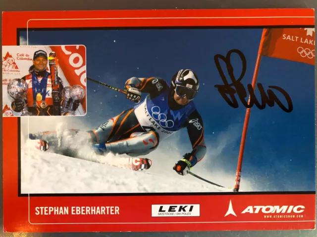 Autographe Stephan Eberharter - Austria Autriche  - Alpine skiing - Ski