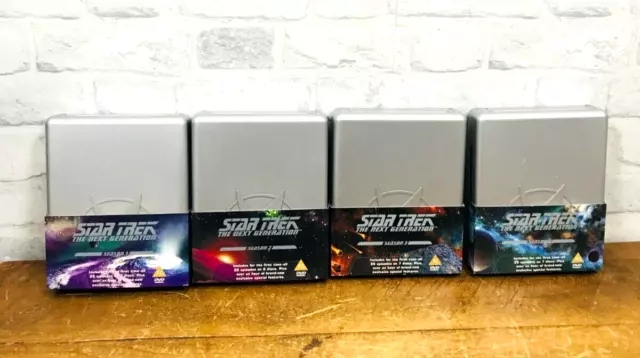 Star Trek The Next Generation Season 1-4 Boxsets In Original Cases (MG143D)