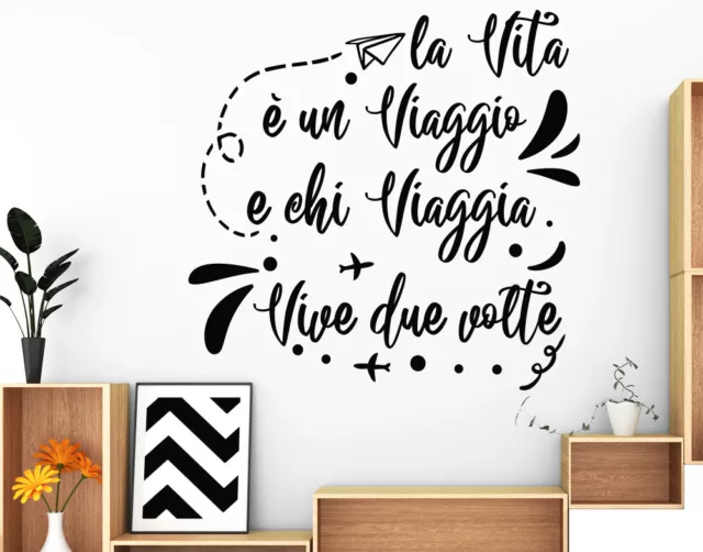 ADESIVI MURALI FRASI Vasco Rossi adesivo da parete per muro wall stickers  casa EUR 19,99 - PicClick IT