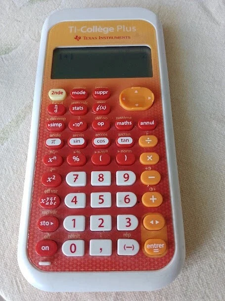 Calculatrice Texas Instruments TI-College Plus - Sans Cache - Occasion Fonctionnelle