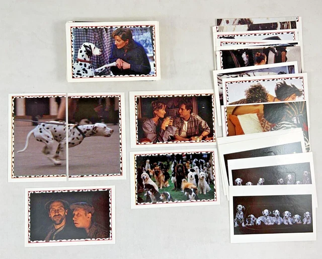 DISNEY 101 DALMATIANS MOVIE (1996) ALBUM STICKER Complete 88 CARD SET ...