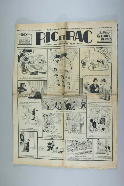 Ric et Rac Grand hebdomadaire pour tous 17 numéros années 1934/1935/1936 6
