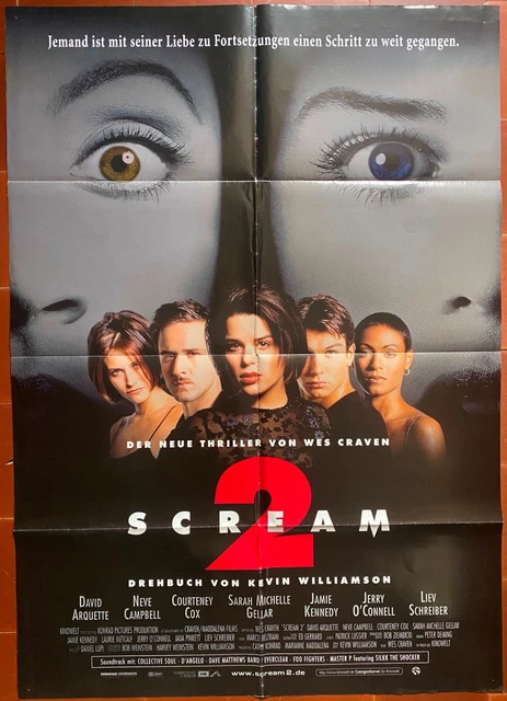 MANIFESTO TEDESCO SCREAM 2 Wes Craven NEVE CAMPBELL Courteney Cox ...