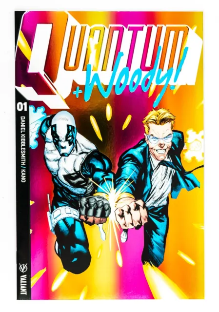 Quantum and Woody #1 (2017 Valiant) 1:20 Geoff Shaw Foil Variant Cover! NM-