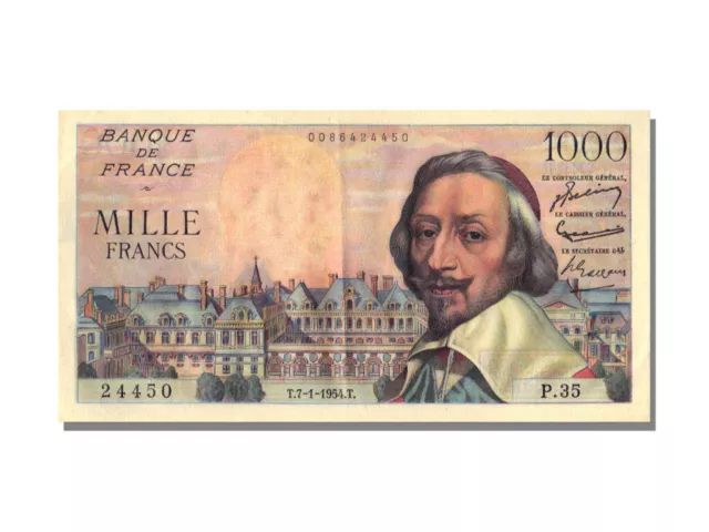 [#22842] Billet, France, 1000 Francs, 1 000 F 1953-1957 ''Richelieu'', 1954, 195
