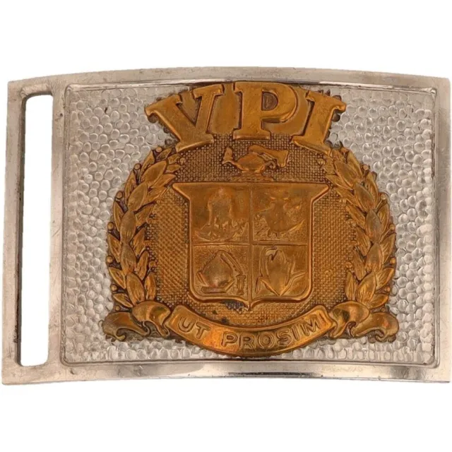 Virginia Polytechnic Institute Vpi Corps Cadet Va Tech 60s Vintage Belt Buckle
