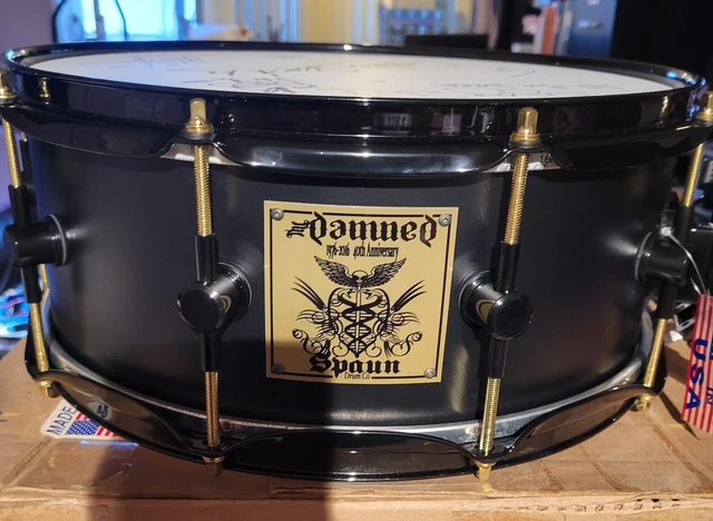 The Damned Spaun snare drum collectible 40th Anniversary #2 of 40 signed, certif