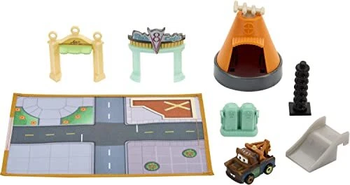 Mattel Disney Pixar’s Cars Toys, Mini Racers On-the-Go Radiator Springs Playset