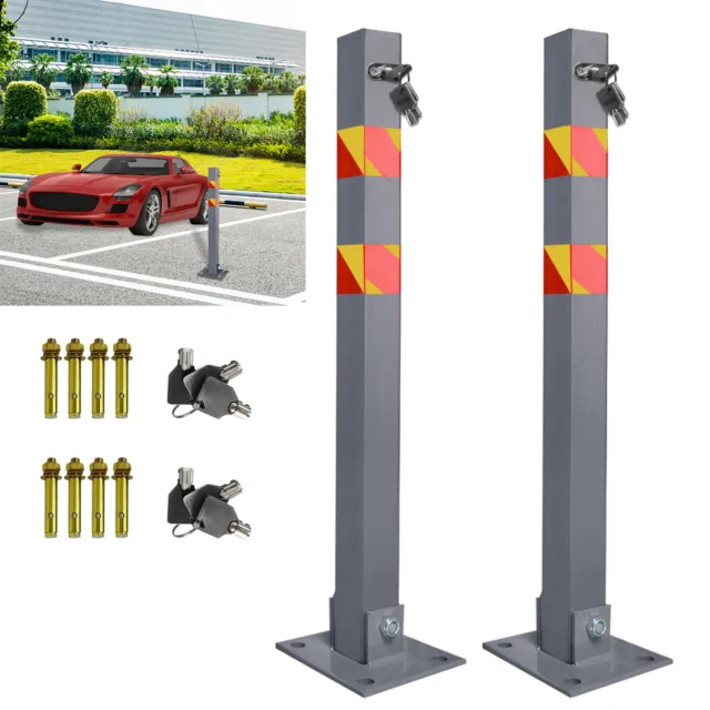 2 pz blocco parcheggio pali staffa per parcheggio pali staffa per parcheggio pali di bloccaggio staffa acciaio