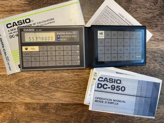 Vintage 1980s Casio SF-4500 Digital Diary Calculator Memo Calendar