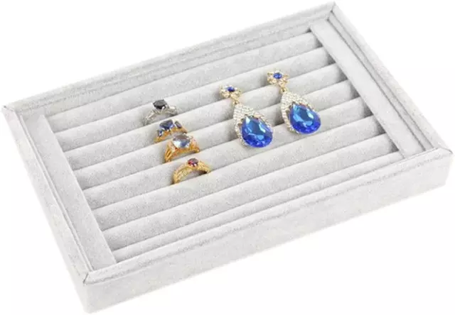 Joyero organizador de joyas zarcillos aretes colgantes pendientes caja  regalo US