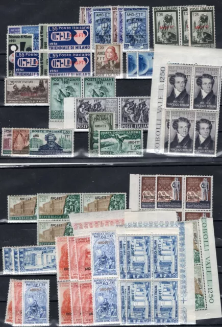 Italy Amg Vg Ftt Trieste Great Stock Enormous Catalogue Value All Perfect Mnh 9