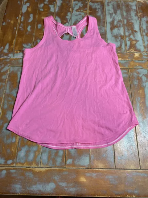 Ivivva Lululemon girl sleeveless tank top pink racerback Size 14