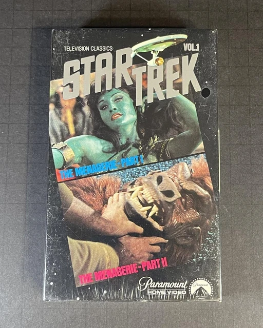 Sealed Paramount Betamax Gatefold STAR TREK Vol 1 Menagerie Parts 1 & 2 1980