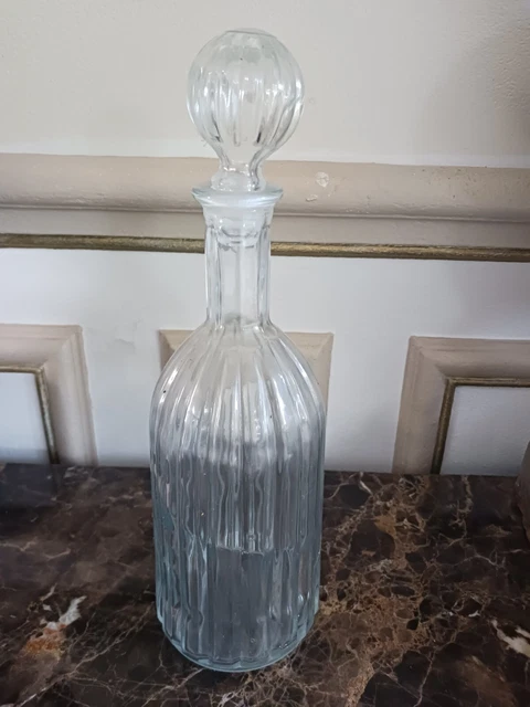 1 ANCIENNE BOBÈCHE de lampe en verre moulé pressé lustre applique déco loft EUR 7,50 - FR