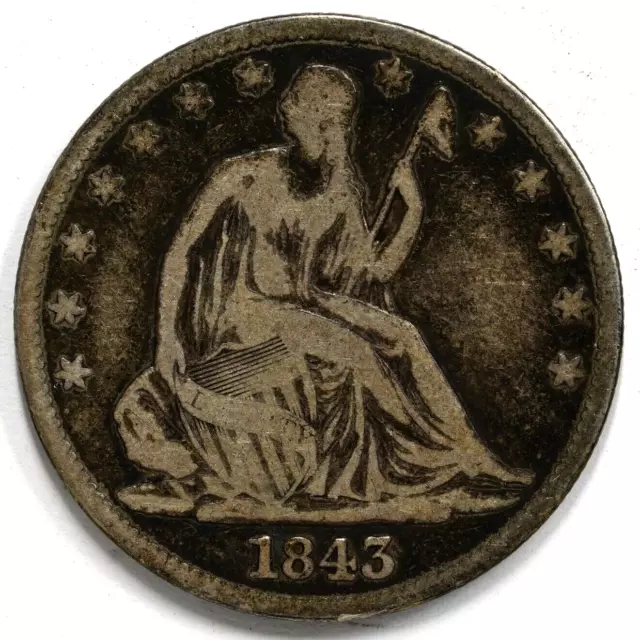 1843 Seated Liberty Half Dollar