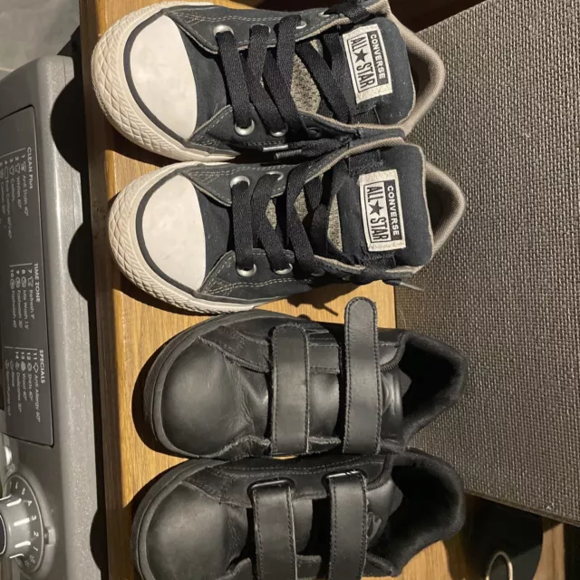 Two Pairs Is Boys Shoes School Converse size 1-1.5