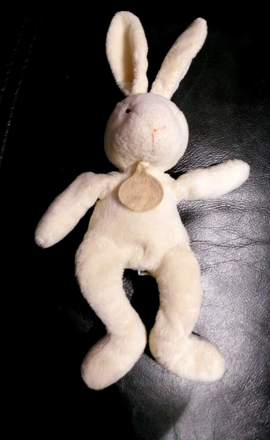 DOUDOU ET COMPAGNIE peluche lapin ecru blanc tbe 23cm tbe