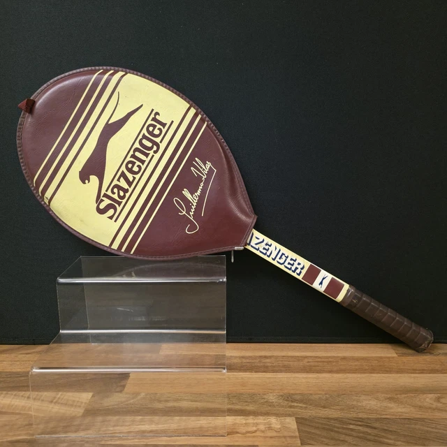 Raquette De Tennis Vintage Slazenger Challenge – Bois, Années 60, Avec Housse