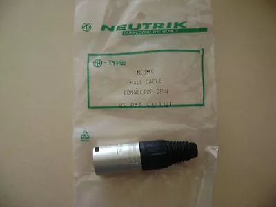 Connettore Maschio A 3 Pin Neutrik Nc3Mx Nuovo