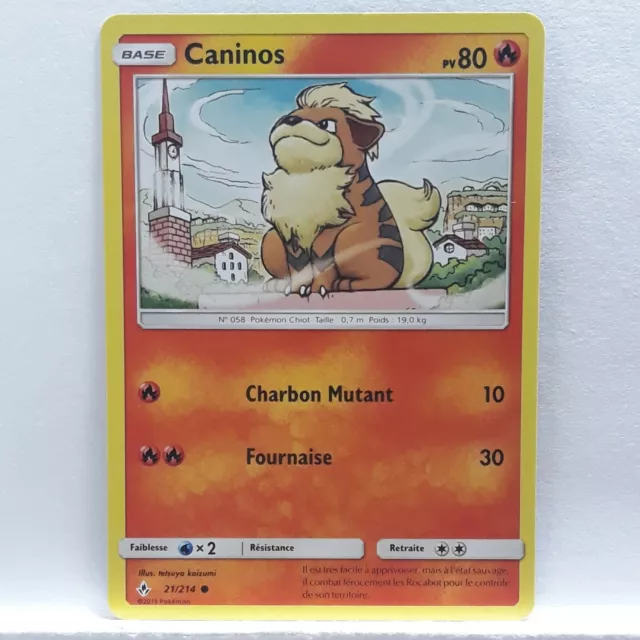 Caninos 21/214 Pokemon SL10 Alliance Infallible Common Card New (875)