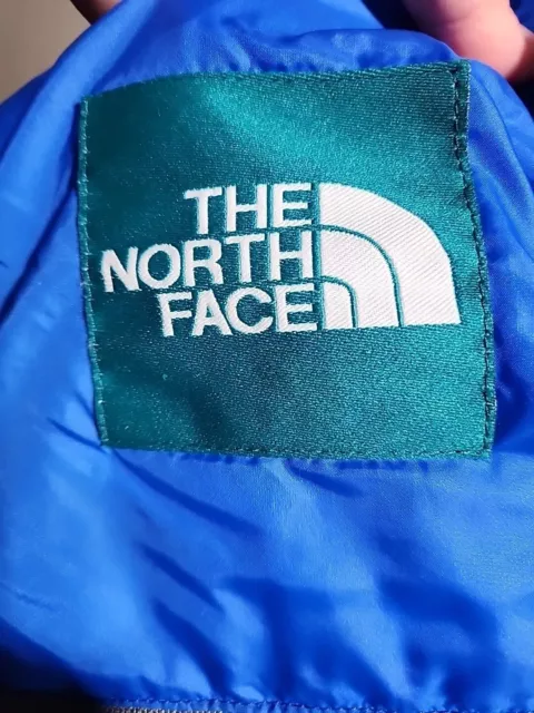 Vintage North Face Mummy Sleeping Bag Blue RN 61661 Synthetic 67" Made in US