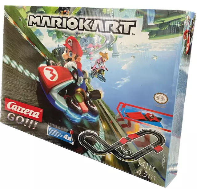 Carrera Go !!! Mario Kart Track Slot Car Racing Official Nintendo 4.3M Gift Box