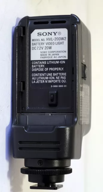 Sony Hvl-20Dw2 Lampada Per Video A Batteria Per Camcorder A Doppio Faretto 3