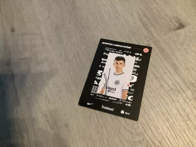 Eintracht Frankfurt Autogrammkarte signiert Saison 22/23 Jesper Lindström