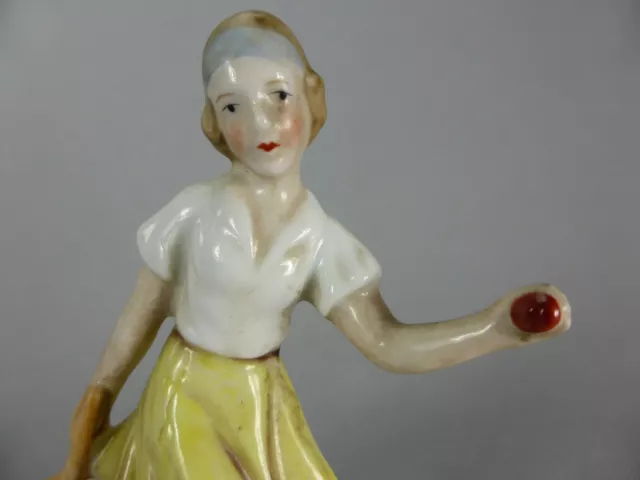 Jolie Figurine En Porcelaine Tennis Woman Atp Roland Garros Winbledon 771-2