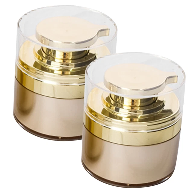 2 piezas crema facial portátil - vidrio loción recargable - soporte de crema marca vacía