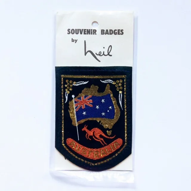 Vintage 1976 AUSTRALIA FLAG Souvenir Sew On Clothing Badge Patch