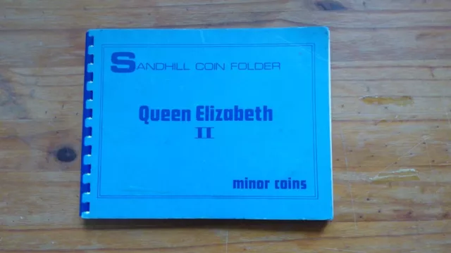 Sandhill Coin Folder Queen Elizabeth II Minor Coins 1953 1967 Farthing Penny 3D