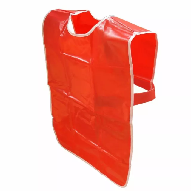 Enfants Rouge PVC Peinture Tabard Imperméable Tablier Essuyer Propre Art Craft