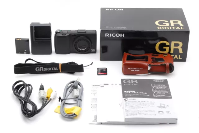 【MINT w/Box】Ricoh GR Digital 8.1MP Black Compact Digital Camera From JAPAN