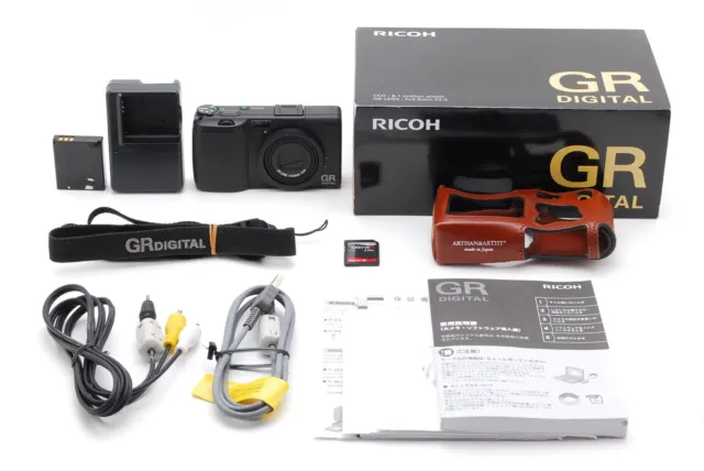 【MINT w/Box】Ricoh GR Digital 8.1MP Black Compact Digital Camera From JAPAN