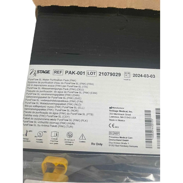NEW nxSTAGE PAK-001 HOME DIALYSIS WATER FILTRATION SYSTEM Pureflow SL Pack